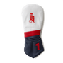 Tilted Headcover, White / Navy