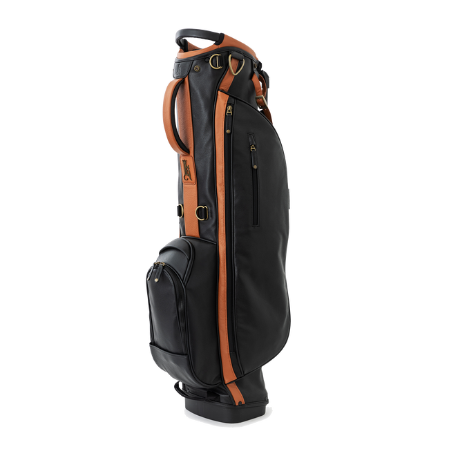 The Links Stand Bag, Black / Tan