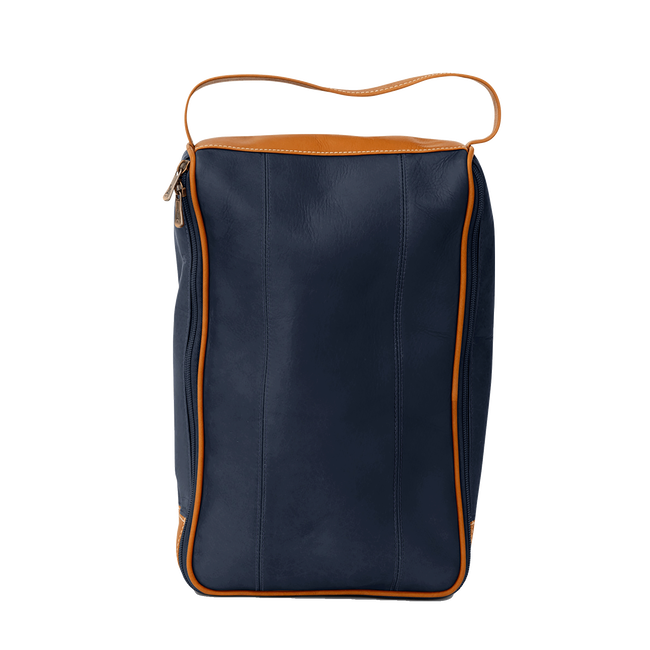 Heritage Shoe Bag, Navy / Tan