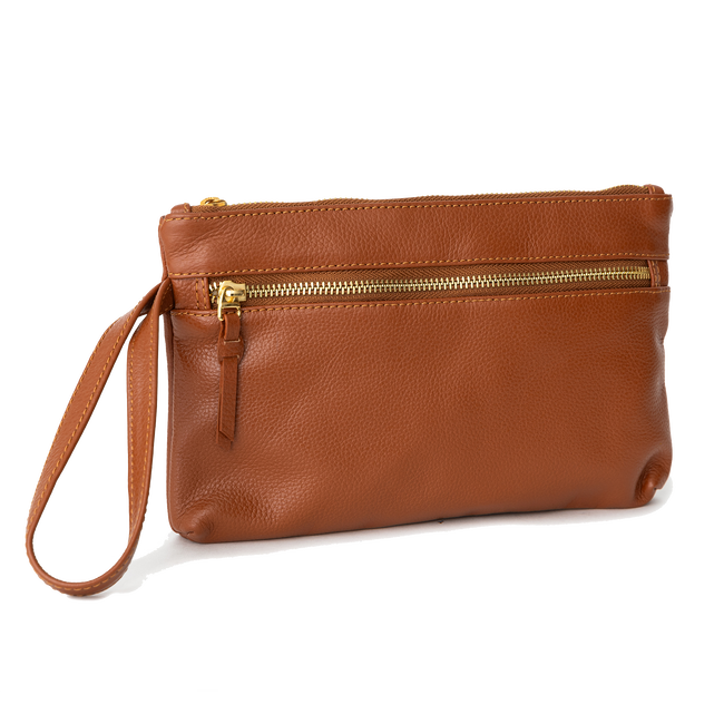 Ladies Clutch, Tan