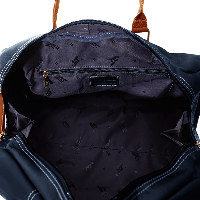 Club Duffel Bag, Navy / Tan