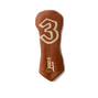 Retro Headcover, Tan / Cream