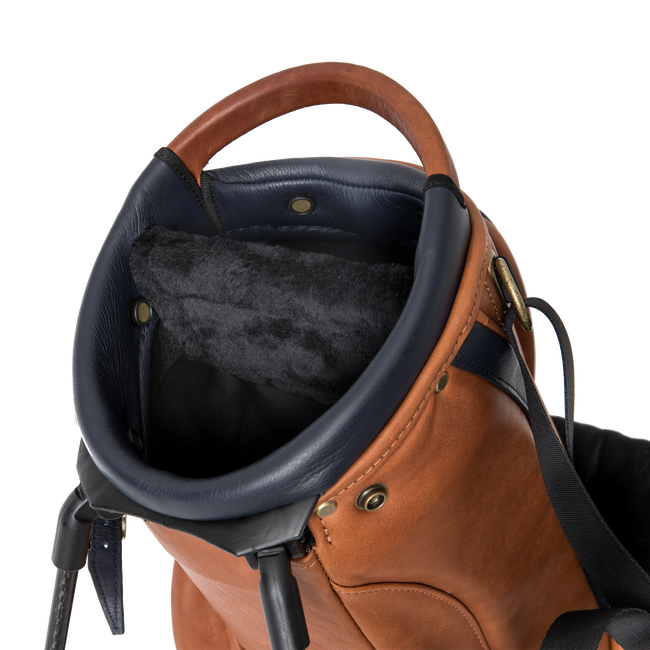 The Links Stand Bag, Tan / Navy