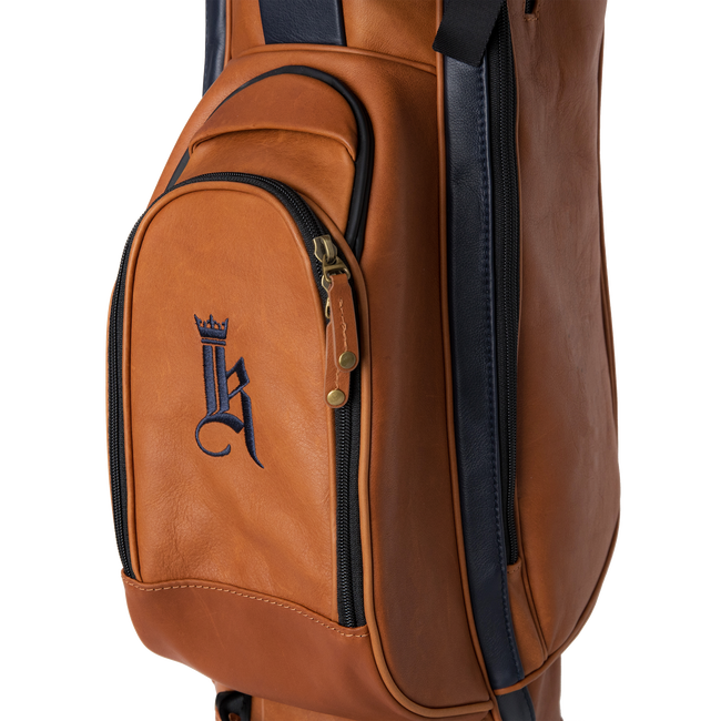 The Links Stand Bag, Tan / Navy