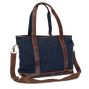 Waxed Canvas Tote, Navy