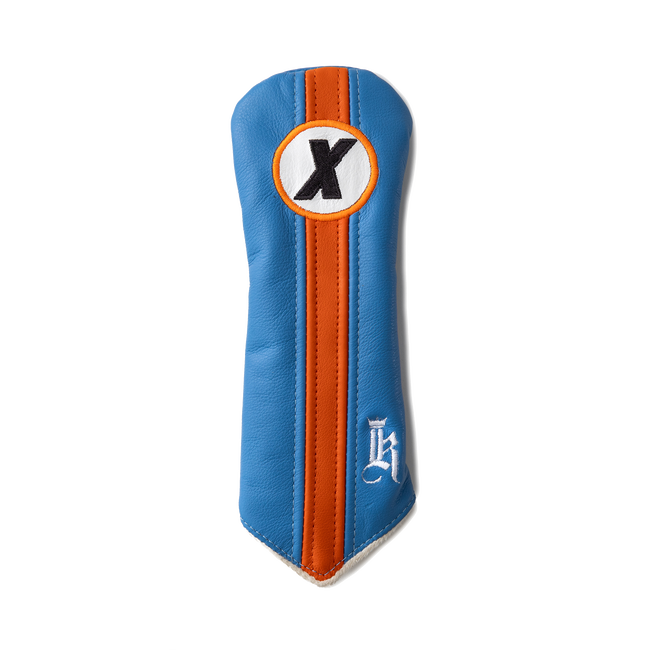 Racer Headcover, Sky Blue / Orange/ White