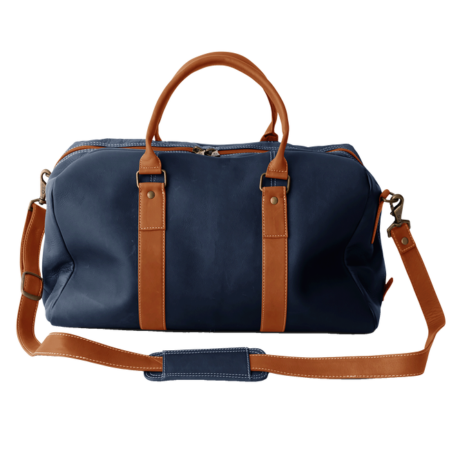 Club Duffel Bag, Navy / Tan
