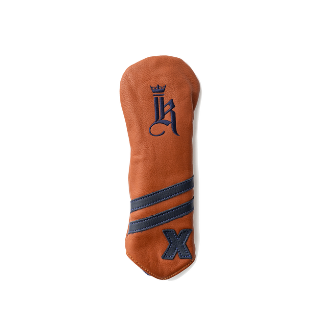 2-Stripe Headcover, Tan / Navy