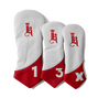 Curve Headcover, White / Red