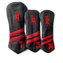 2-Stripe Head Cover, Black / Red
