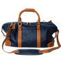 Highlander Leather Duffel, Navy / Tan