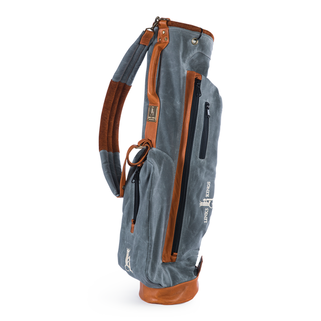 The Links Golf Bag Waxed Canvas Leather Links And Kings