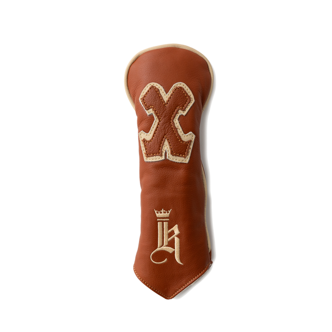 Retro Headcover, Tan / Cream