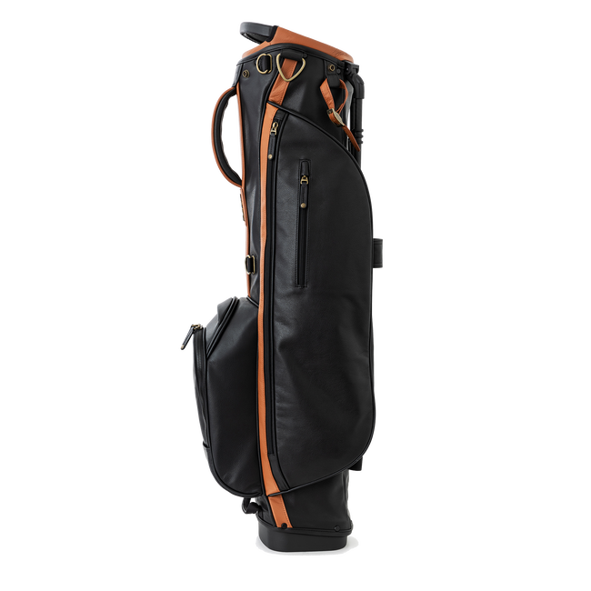 The Links Stand Bag, Black / Tan
