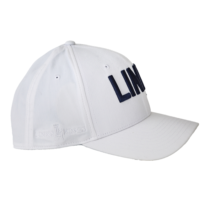 Links &amp; Kings Hat, White / Navy
