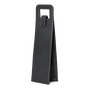 Leather Wine Single Carrier, Black