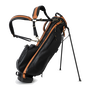The Links Stand Bag, Black / Tan