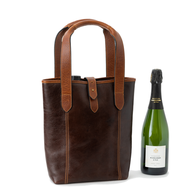Sundance Wine Carrier, Rustic Saddle