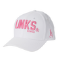 Links &amp; Kings Hat, White / Pink