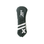 2-Stripe Head Cover, Green / White