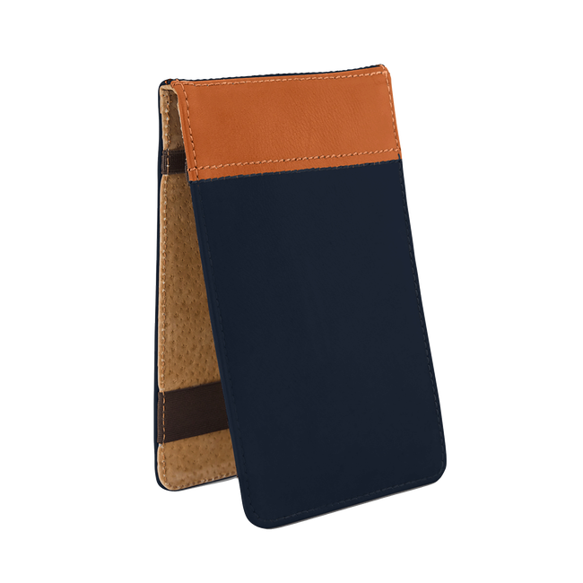 Yardage Book Holder, Navy / Tan
