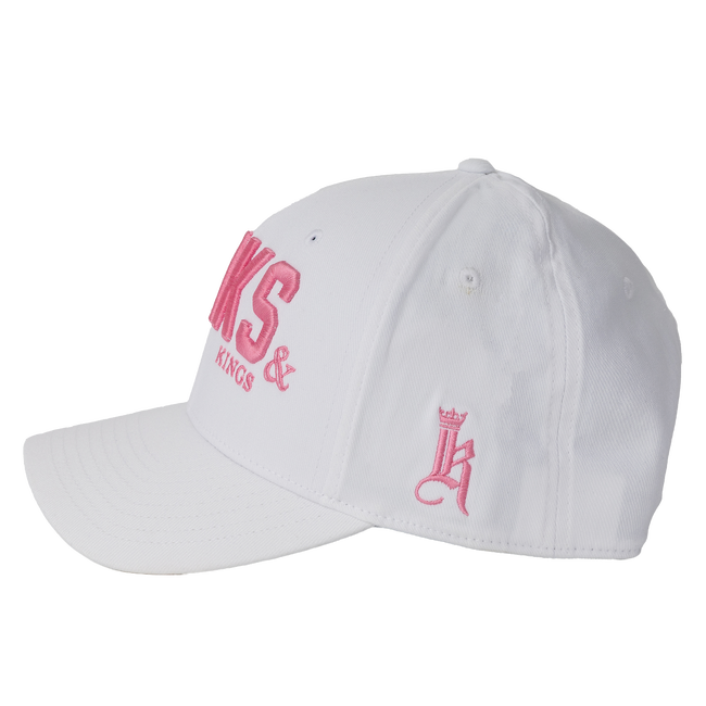 Links &amp; Kings Hat, White / Pink