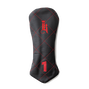 Diamond Headcover, Black / Red Stitch